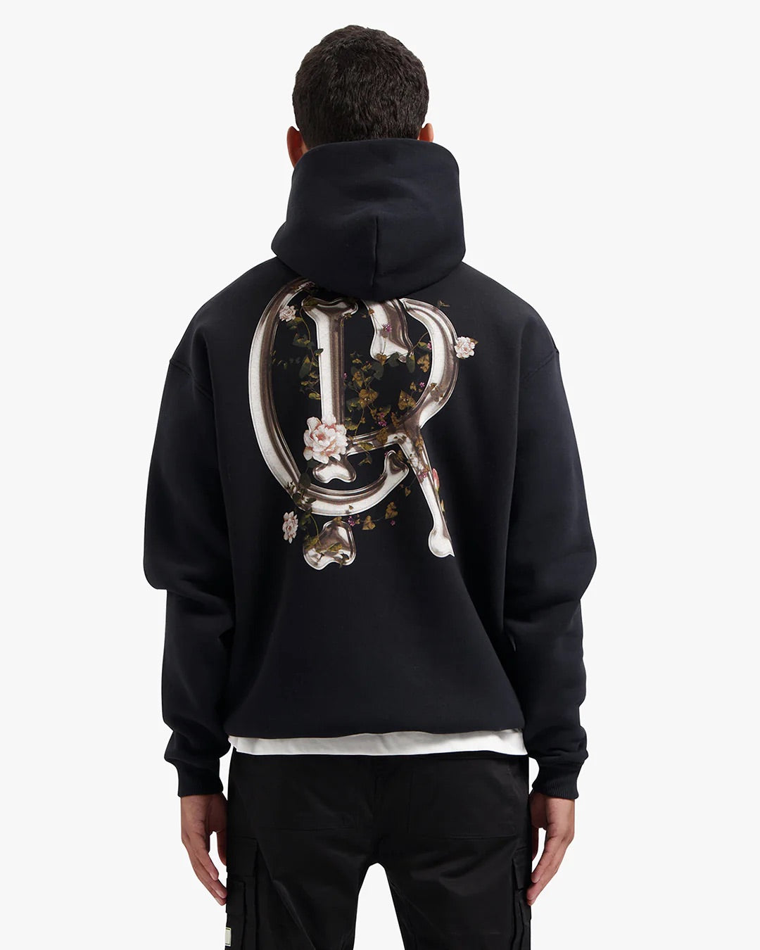 CROYEZ | CHROME FLOWER HOODIE - VINTAGE BLACK