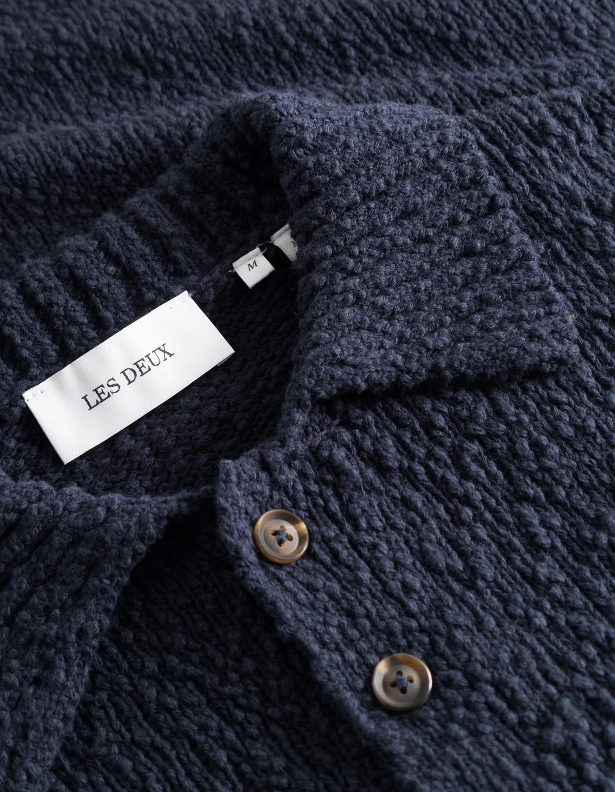 LES DEUX | ERROLCOTTON RUGBY KNIT - NAVY