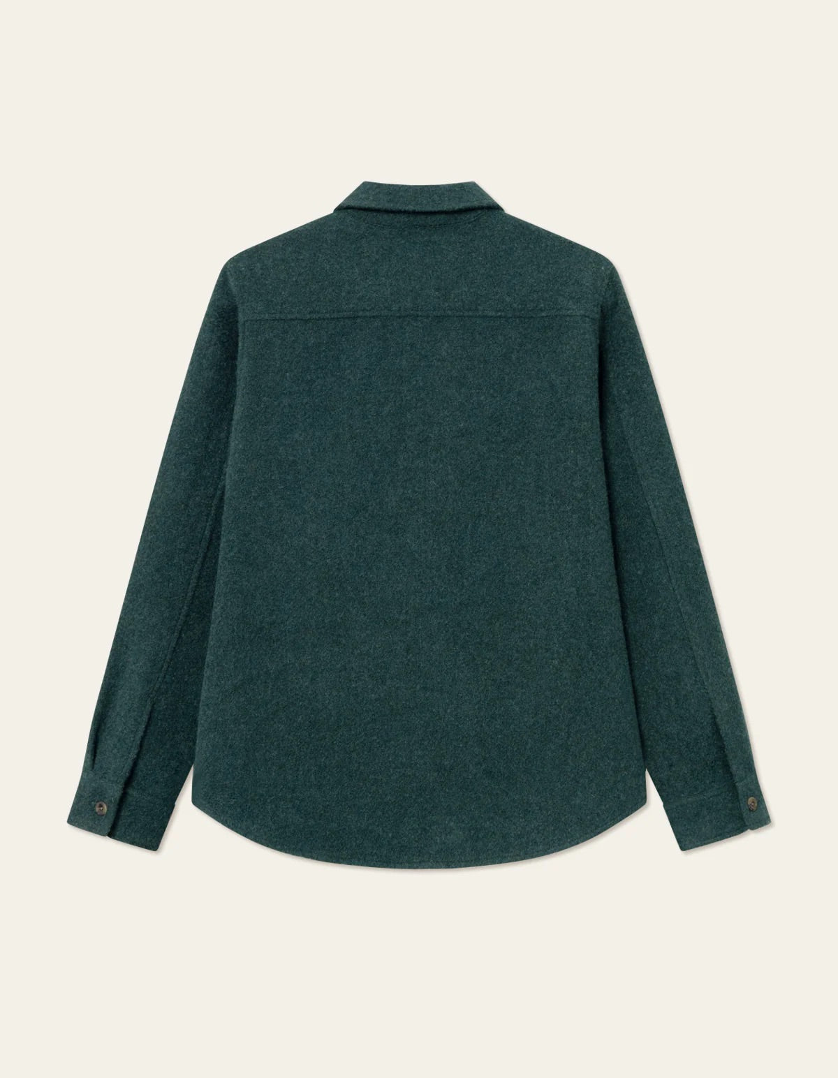 LES DEUX | LENNON BOUCLE OVERSHIRT - PINE GREEN