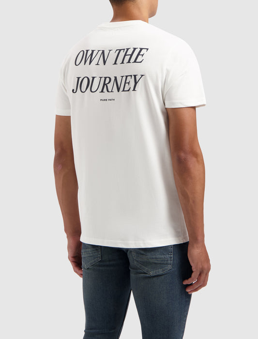 PURE PATH | Own The Journey T-Shirt - Off White