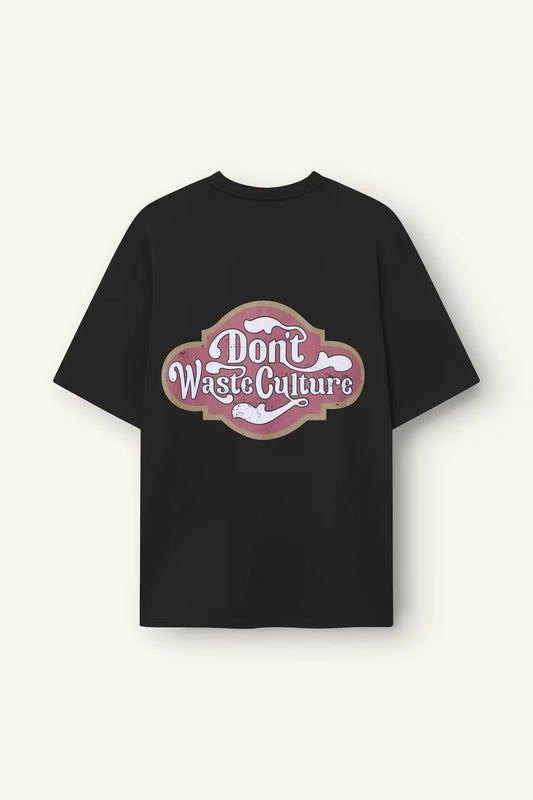 DON'T WASTE CULTURE | ISKANDER T-SHIRT - BLACK